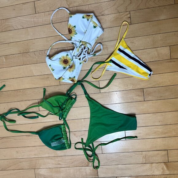ZAFUL / SHEIN Size Small Bikini Bundle of 4 pieces Colorful - Picture 7 of 13